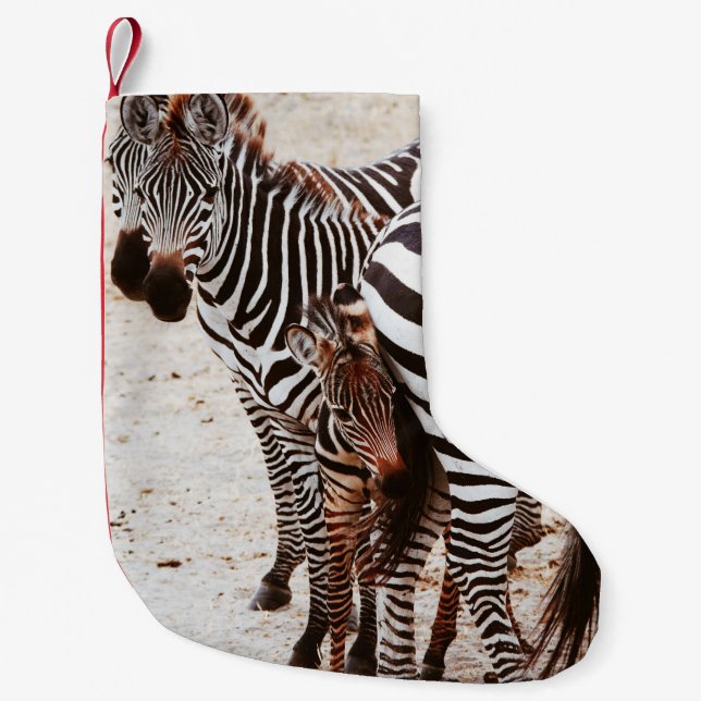 PETITE CHAUSSETTE DE NOËL ZEBRA FAMILY (Devant)