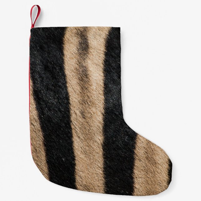 PETITE CHAUSSETTE DE NOËL ZEBRA POSTER DE ANIMAL STRIPE (Devant)