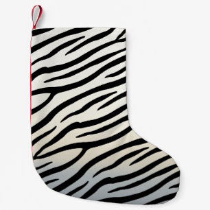 Petite Chaussette De Noël Zebra Stripes Exotic Poster de animal