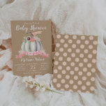 Petite Citrouille Baby shower d'automne Invitation<br><div class="desc">Cette invitation citrouille est parfaite pour vos fêtes de baby shower d'automne et d'automne !</div>