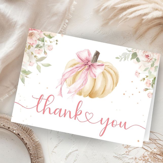 Petite citrouille Baby Shower pliée Merci (Créateur téléchargé)