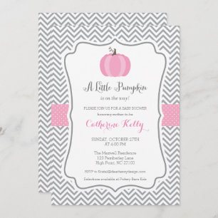 Petite Citrouille Invitation Baby shower d'automne