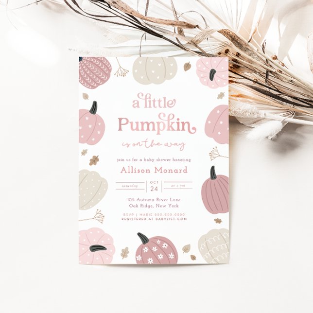 Petite Citrouille Invitation Baby shower d'automne (Créateur téléchargé)
