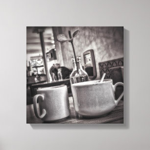 Petite copie de toile de table basse noire et
