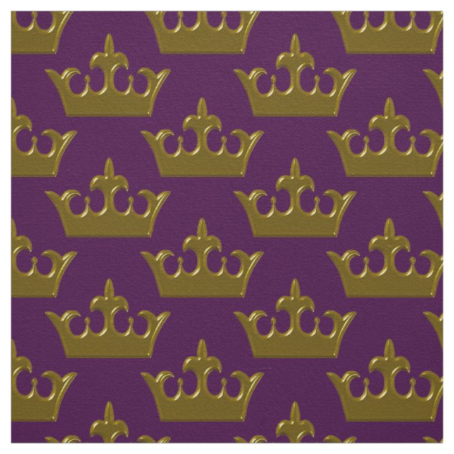Petite couronne d'or, tissu pourpre (Échantillon)