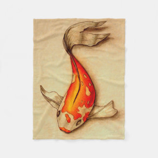 Petite couverture d'ouatine de poissons de Koi