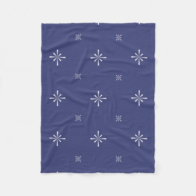 Petite couverture en polaire bleue (Devant)
