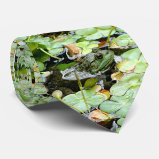 Petite cravate de grenouille verte