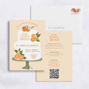 Petite Cutie Baby shower Brunch Invitation