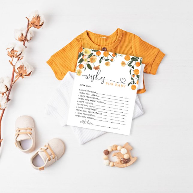 Petite Cutie baby shower des souhaits pour la cart (Créateur téléchargé)