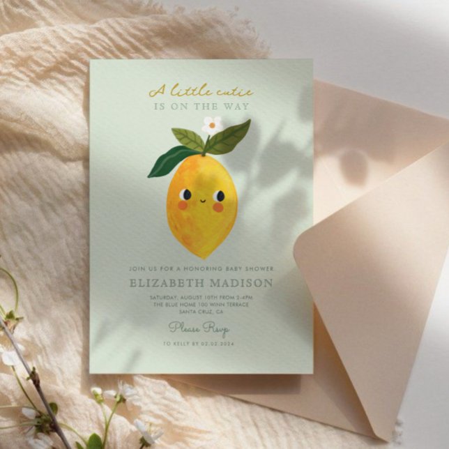 Petite Cutie Citrus Baby shower Invitation (Créateur téléchargé)
