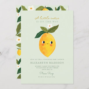 Petite Cutie Citrus Baby shower Invitation