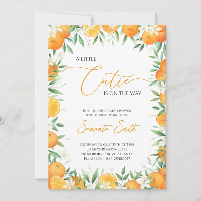 Petite Cutie Genre Neutre Baby shower Invitation (Devant)