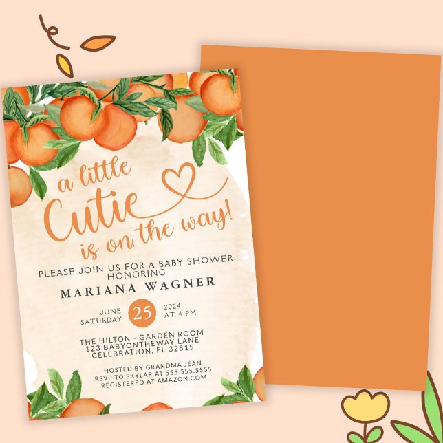 Petite Cutie Genre Neutre Baby shower Invitation (Créateur téléchargé)