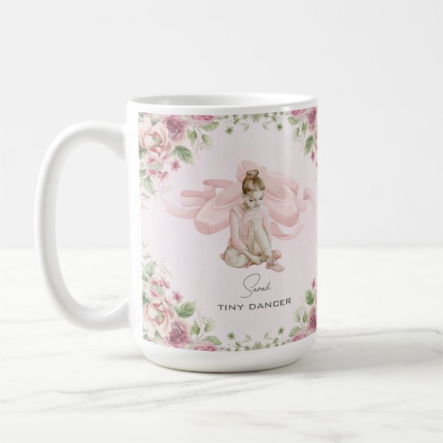 Petite danseuse Ballerina Mug personnalisée (Gauche)