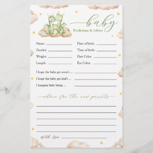 Petite Dragon Baby shower Prédictions et conseils