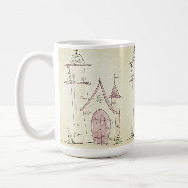 Petite église - tasse de café (Gauche)