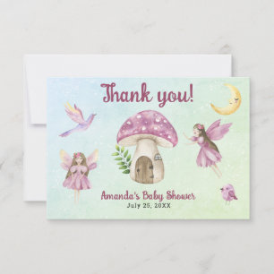 Petite Fée Baby Shower Merci d'être venu 