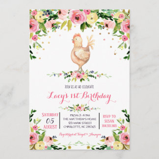 petite ferme vache invitation anniversaire