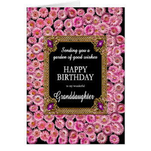 Petite-fille Anniversaire Rose Daisées