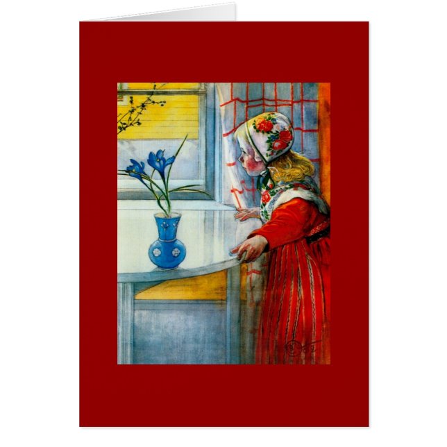 Petite fille avec Iris Bleu (Devant)