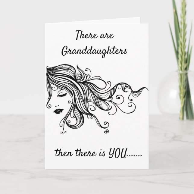 "PETITE-FILLE" AVEC UNE CARTE AMOUREUSE D'ANNIVERS (Devant)