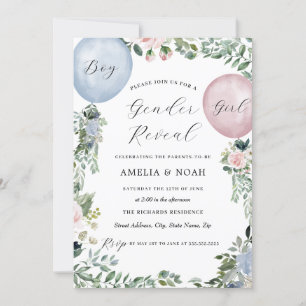 Petite fille ballon Genre Reveillez Invitation