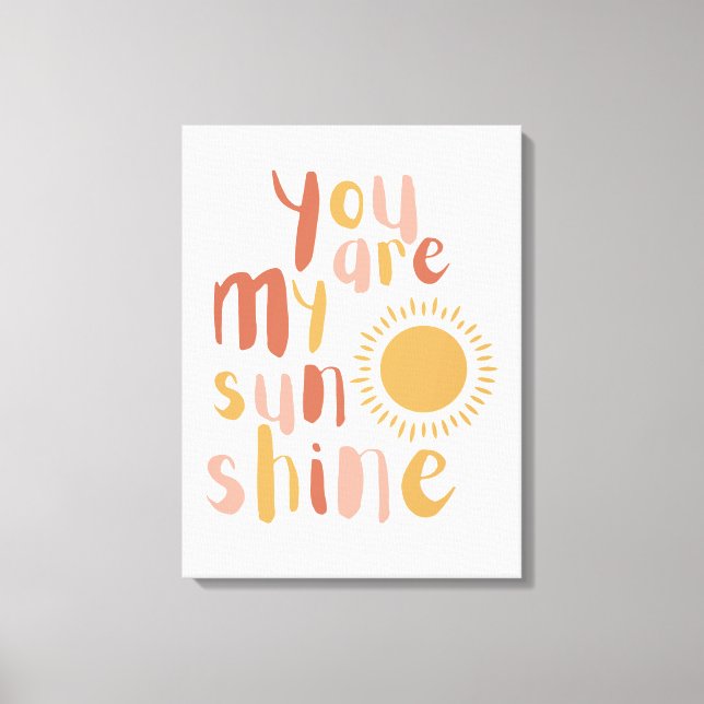 Petite fille Boho Sunshine Mur art Décor Toile (Recto)
