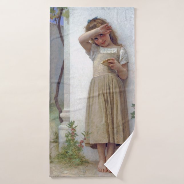 Petite fille, Bouguereau (Serviette de bain)