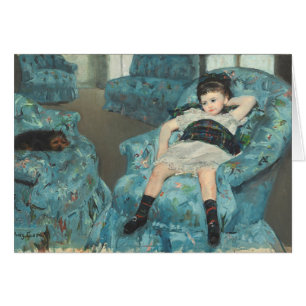 Petite fille dans un fauteuil bleu, 1878 (oi