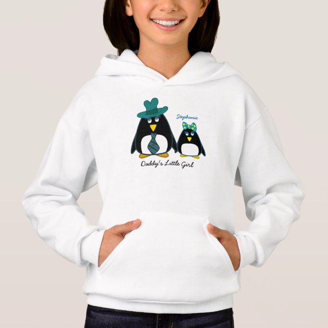 Petite fille de papa Nom personnalisé Sweat - shir (Devant)