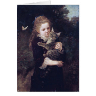 Petite fille et chat