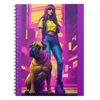 Petite fille maigre et tormastiff vice carnet
