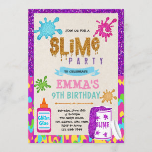 Petite fille thème fête Invitation