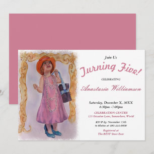 PETITE FILLE TURNER 5 TOUTES LES INVITATIONS DE FÊ