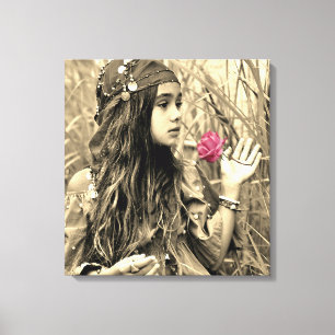 Petite fille tzigane toile Imprimer