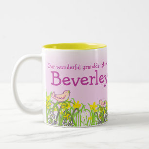 Petite-fille "votre" tasse blonde nommée