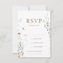 Petite Fleur sauvage Wedding RSVP