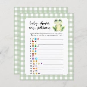 Petite grenouille - baby shower émoticône jeu pict