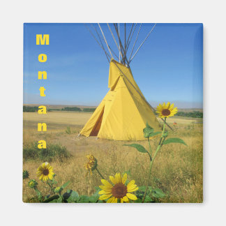 Petite Grosse Corne Tipi Voyage Souvenir Magnet