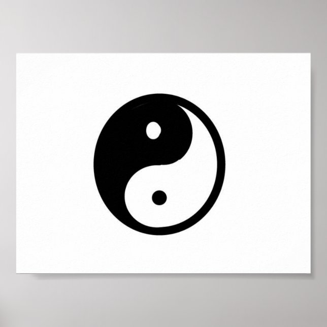 Petite impression de toile Yin/Yang (Devant)