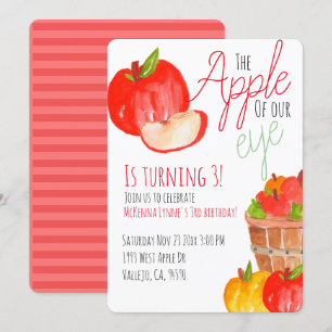 Petite invitation à la fête d'anniversaire des pom