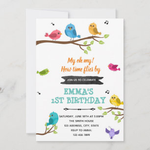 Petite invitation à l'anniversaire des oiseaux