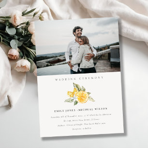Petite invitation au mariage avec photo de limoner
