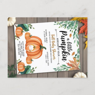 Petite invitation Baby shower Citrouille