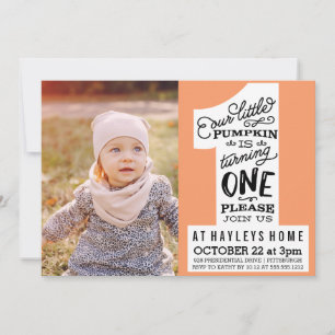 petite invitation d'anniversaire citrouille