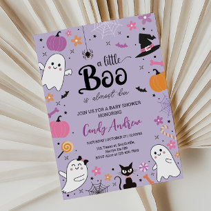 Petite invitation de Baby shower Boo