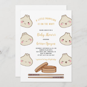 Petite invitation de Baby shower de dumping mignon