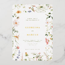 Petite invitation de mariage de jardin