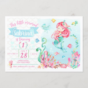 Petite invitation principale rouge d'anniversaire